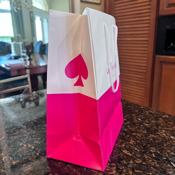 Kate Spade Pink & White Gift Bag - Picture 4 of 8